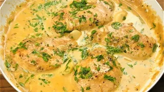 Creamy Garlic Chicken Recipe | Very Juicy One Pan Chicken with Garlic Sauce