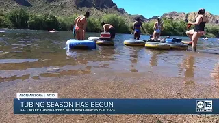 As the weather warms up, Valley residents head out to Salt River Tubing for opening day