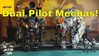 JoyToy Tiekui Dual Pilot Mechas 01 and 02 1:25 scale action figure vehicles