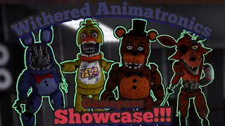 Withered Animatronics Gamepass Showcase!!! | Fredbear's Mega Roleplay | Roblox