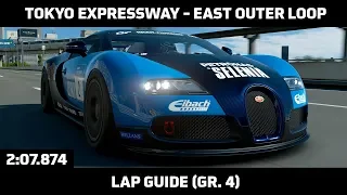 Gran Turismo Sport - Daily Race Lap Guide - Tokyo Expressway East Outer Loop (Bugatti Veyron Gr. 4)