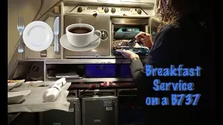 Breakfast Service on a Boeing 737 🍽 | Traveling With Tee! 🌎 | Flight Attendant Life ✈️