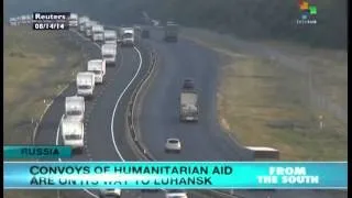 Russian aid convoys continues advancing toward Ukraine