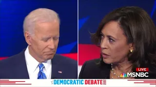 Kamala Harris hits hard at Joe Biden's past