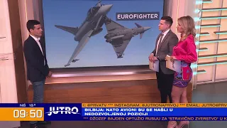 JUTRO - Borbeni avioni ponovo pratili avion Er Srbije na letu iz Rusije | PRVA