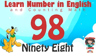 Learn Number Ninety Eight 98 in English & Counting Math