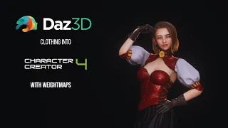 DAZ3D CLOTHING INTO CC4 WITH WEIGHT MAPS