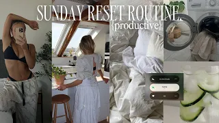 productive sunday reset routine 🪴 | spring cleaning, planning, get the best start to the week ⚡️