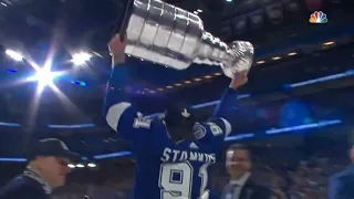 STEVE STAMKOS HOISTS THE CUP AT HOME, FINALLY!
