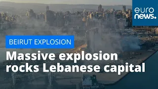 Massive explosion rocks Lebanese capital Beirut, witness footage shows