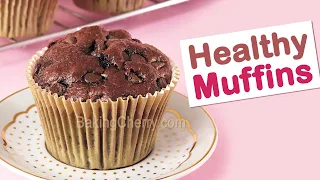 No Refined Sugar, No Added Fat | HEALTHY CHOCOLATE MUFFINS | Easy Breakfast Idea | Baking Cherry