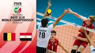 BEL vs. EGY - Full Final 11-12 | Boys U19 Volleyball World Champs 2021