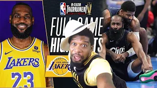 CLIPPERS FINALLY WIN!? + LAKERS 4-0 IN NBA IN-SEASON TOURNAMENT🏆