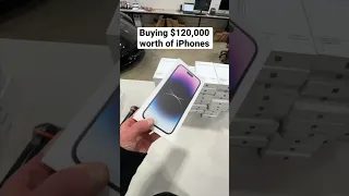 Buying $120k worth of iPhones #wholesale #business #smallbusiness #iphone #iphone14 #14pro #14promax