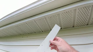 Installing security cameras under eave with vinyl soffit