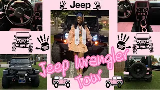My First Car! Car Tour: Jeep Wrangler Unlimited Sahara *pink accessories* ||ShamauriReniece||
