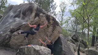 Fontainebleau - Parapluie (7a/6c+)