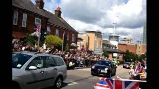 Olympic torch 2012 in basingstoke