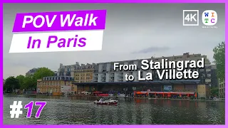 From Stalingrad to La Villette, Paris, France | Walk In Paris | Paris walk