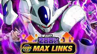 200% LEADER SKILL BUFF! LEVEL 10 LINKS 100% RAINBOW STAR STR COOLER! (DBZ: Dokkan Battle)