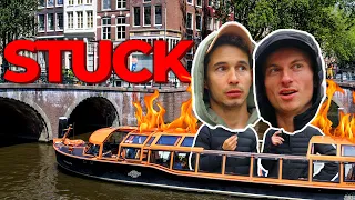WE GOT STUCK ON A BOAT IN AMSTERDAM | Stiff Socks Vlog
