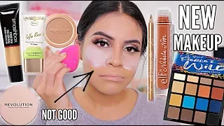 TESTING NEW MAKEUP / FULL FACE FIRST IMPRESSIONS + WEAR TEST! | JuicyJas