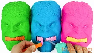 Kinetic Sand Hulk Mask Mold Play Dentist PEZ Candy Tooth Electric Drill Toys for Kids Learn Numbers