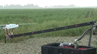 Penguin C UAV takeoff from pneumatic catapult