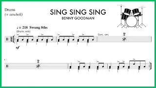 "Sing Sing Sing" - BIG BAND Jazz Drum Chart 🥁🎵