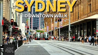 SYDNEY AUSTRALIA | CBD Walking tour 4K
