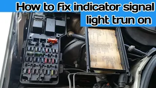 how to fix indicator turn signal light on