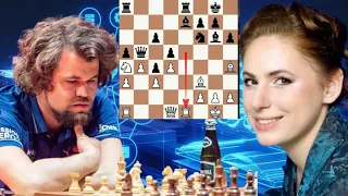 Passable chess game | Judit Polgar vs Magnus Carlsen 15