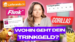 SO viel Trinkgeld kriegt dein Lieferando, Gorillas & Flink-Fahrer WIRKLICH!