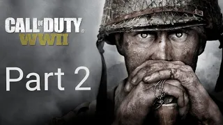 Call of Duty WWII PS4 Pro (1080p) Gameplay - 2. Mission (Operation Cobra) No commentary