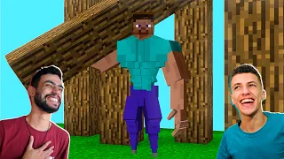 Meu AMIGO riu MUITO dos MEMES do Minecraft! 😂