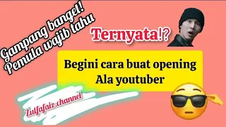 Tutorial bikin intro atau opening vidio youtube pakai inshot