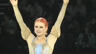 Alexandra Trusova, Elena Kostyleva, Alyona Kostornaya in the finale of the show "Tales of Plushenko