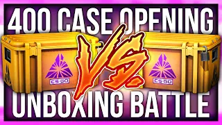 CS:GO CRAZY 400 CASE 1v1 OPENING BATTLE (ft. Victor)