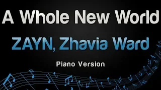 ZAYN, Zhavia Ward - A Whole New World (Piano Version)