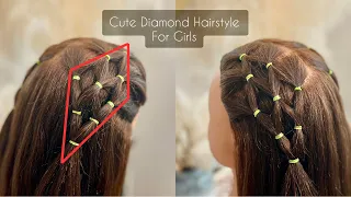 Decent Hairstyle for School Girls | Rubber band Hairdo | Quick Two Minute Hairstyle | Style with Sam