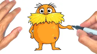 How to Draw The Lorax Easy Dr Seuss || Comment dessiner le Lorax Easy Dr  Seuss