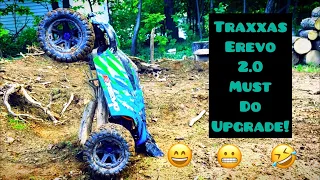 “Must Have Upgrade”! Traxxas Erevo 2.0 Gets Upgrades and BASHED!!!