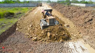 New Next Level Design Construction Making Foundation Processing By Komatsu Bulldozer & Dump Trucks