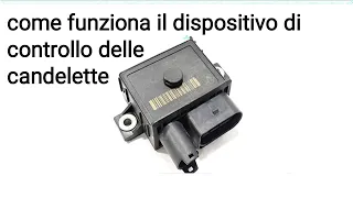 come funziona il dispositivo di controllo della candela a incandescenza?