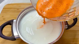 We put carrots in boiling milk❗ I don’t buy it in the store anymore. Only 3 Ingredients