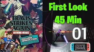 Travis Strikes Again: No More Heroes - Nintendo Switch Gameplay 45 Minute First Look