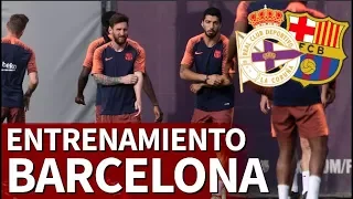 Deportivo - Barcelona | Entrenamiento previo del Barça | Diario AS