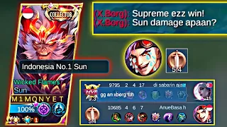 CARA COUNTER EX-BORG MENGGUNAKAN SUN | SUPREME SUN | MOBILE LEGENDS