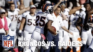 Chris Harris Jr. with a Beautiful 75-Yard PICK SIX! | Broncos vs. Raiders | NFL