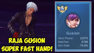 Raja Gusion 10.000 mmr Super Agresif Fast Hand - Top 1 Global Gusion 2023 Terbaru